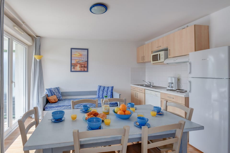 Share meals and laughs at the dining table.