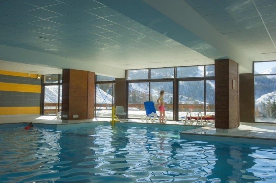 Spend time with family and friends in the indoor pool.