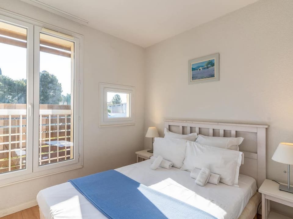 Relax on the comfortable bed.