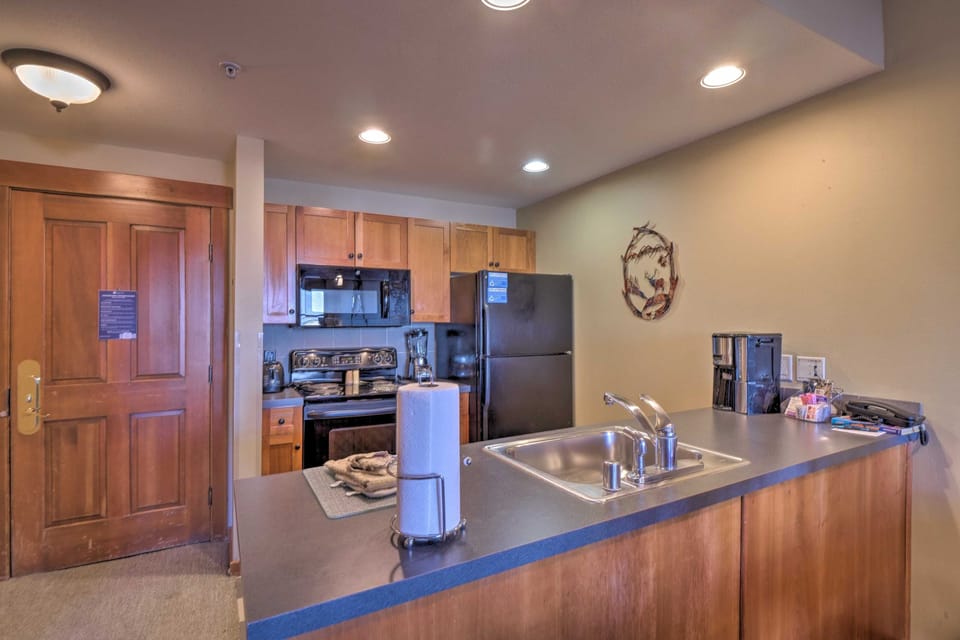Indoors, Kitchen, Microwave, Oven, Refrigerator