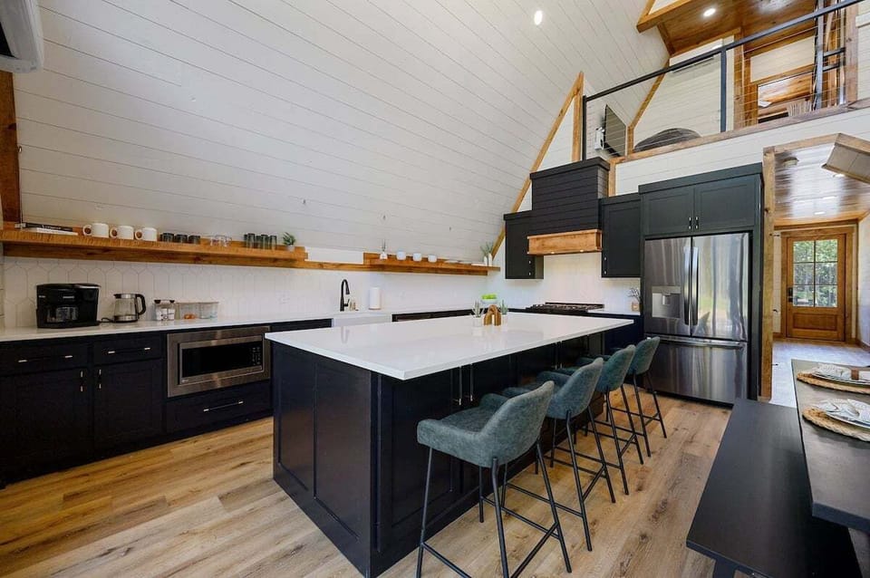 Breakfast bar seats up to 4 guests