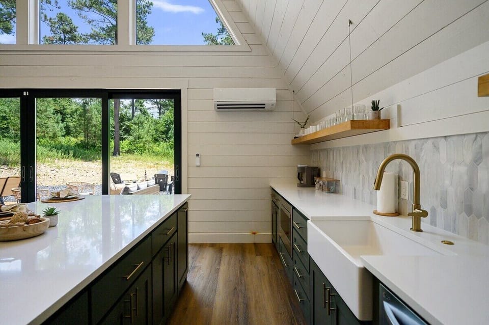 Fully stocked kitchen for preparing meals during your stay