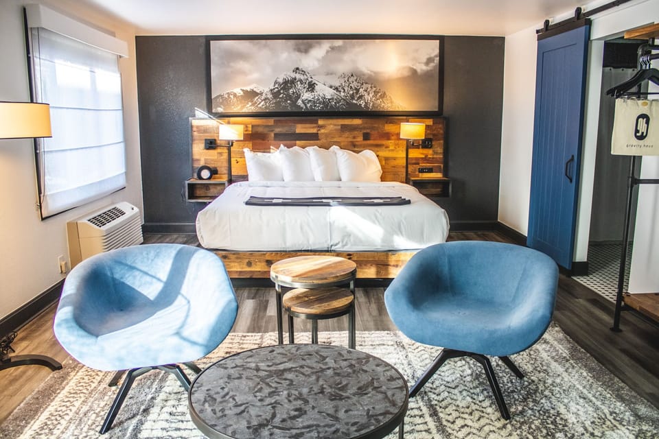 Thoughtfully designed retreat blending rustic charm with modern elegance, creating a warm and relaxing atmosphere.