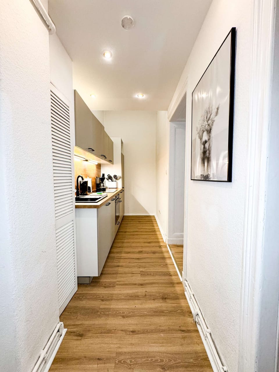 Kitchen and hallway
