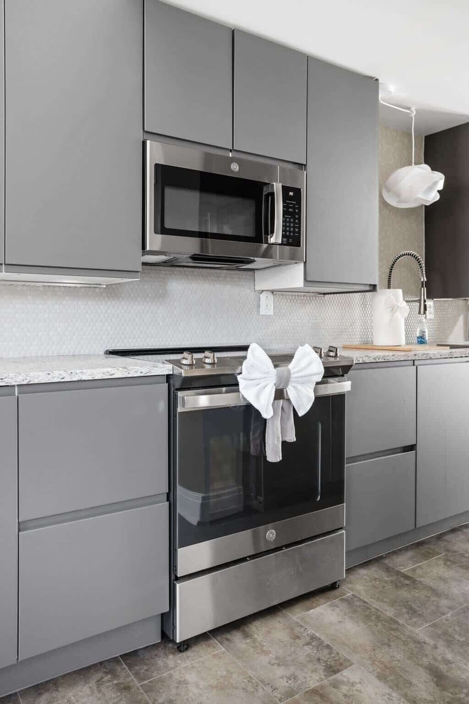 Take full advantage of our modern appliances to whip up your favorite meals, or simply heat takeout.
