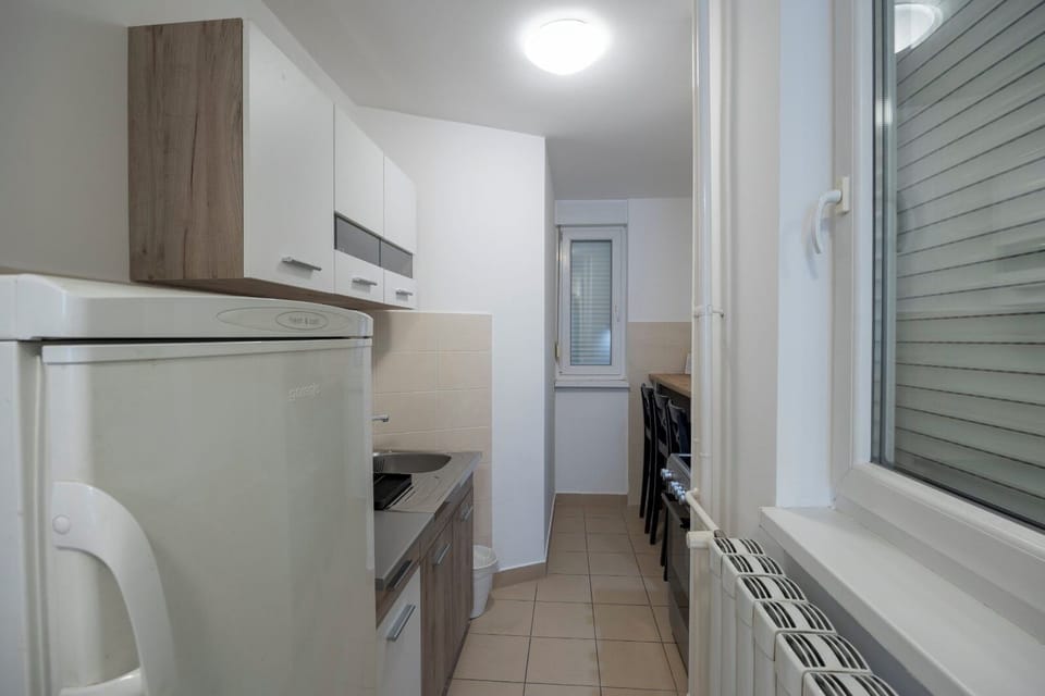 Family Apartment | Private kitchen | Full-size fridge, oven, stovetop, espresso maker