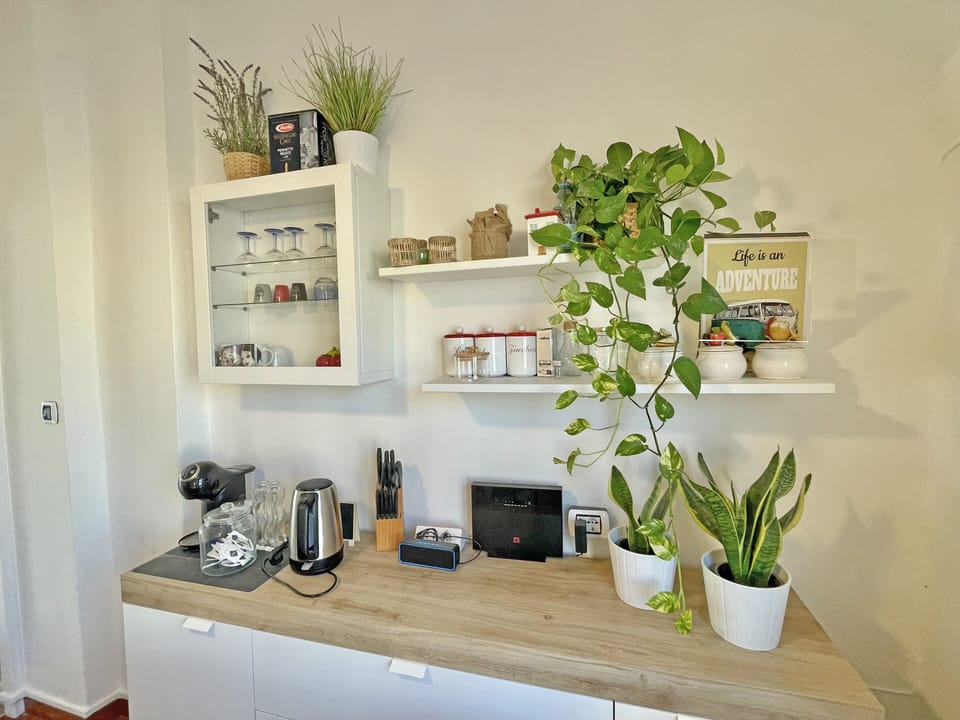 Basic Apartment, Balcony, Sea View | Private kitchen | Toaster, highchair, freezer