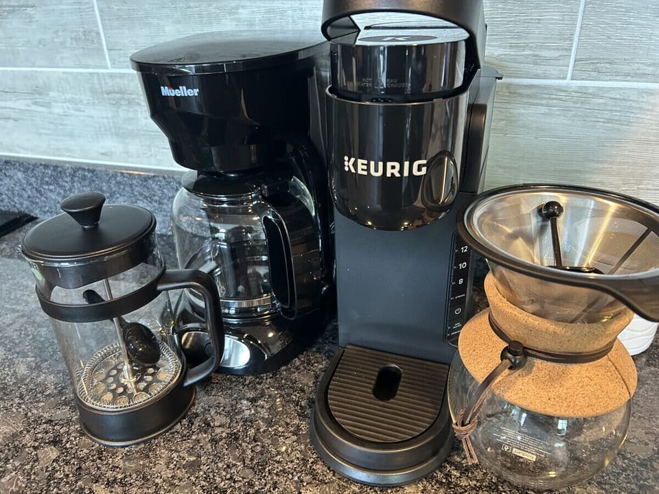 Drip, Keurig, French Press & Pour Over