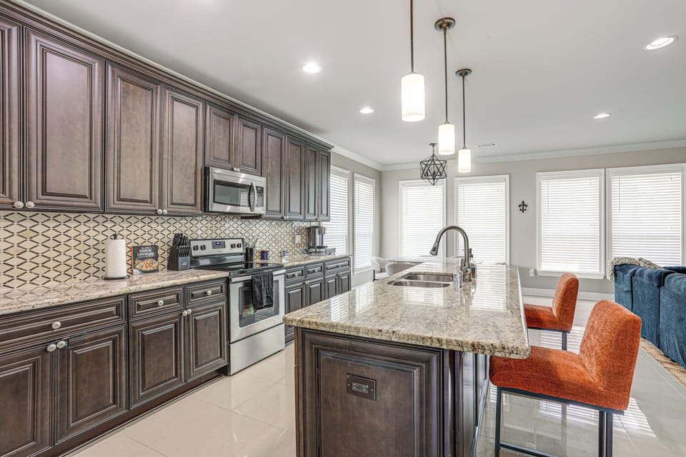Kitchen | Central Air Conditioning | Single-Story Home