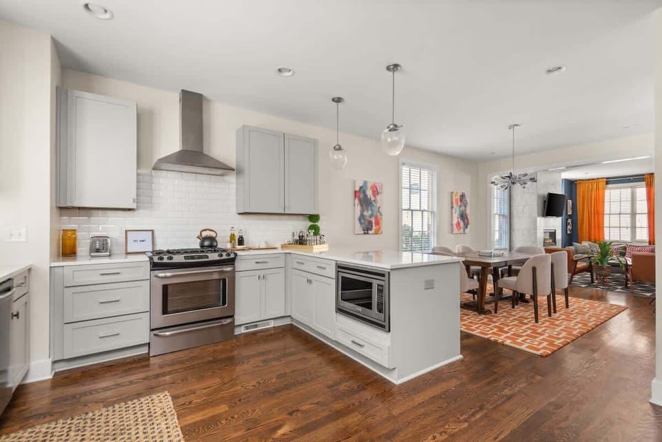 Spacious kitchen with sleek design and everything you need for gourmet meals