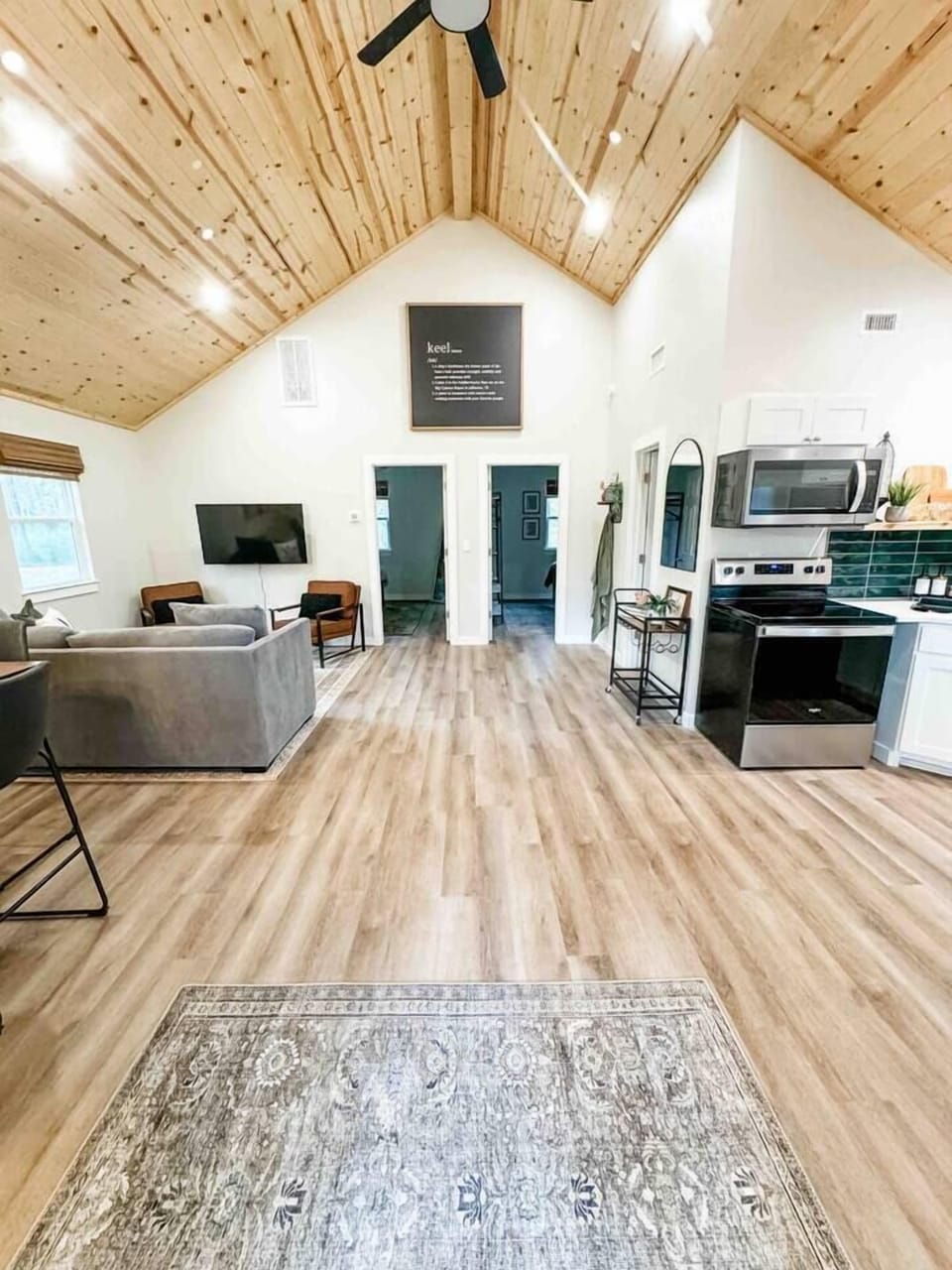 Each cabin is laid out the same. 