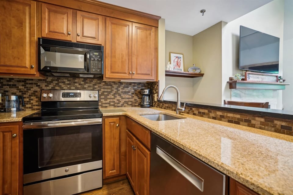 Plenty of counter space to prepare your meals.