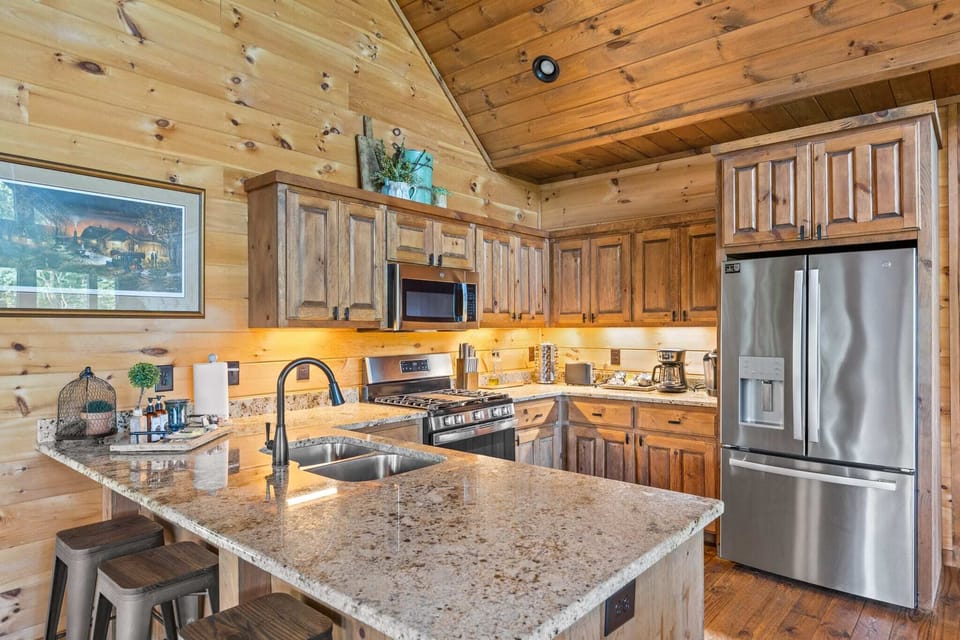 Fully stocked kitchen