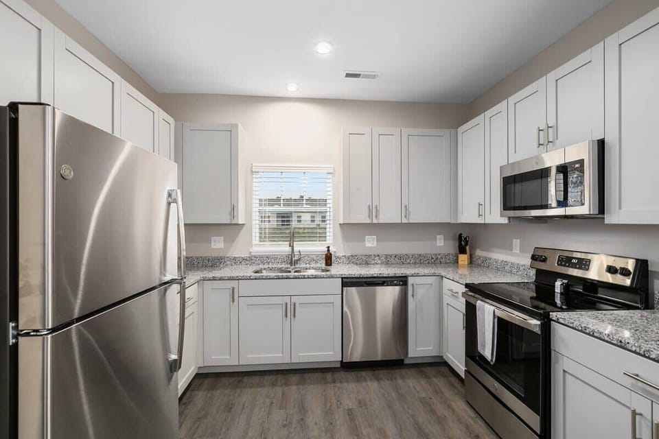 Modern Kitchen Area In Unit 1