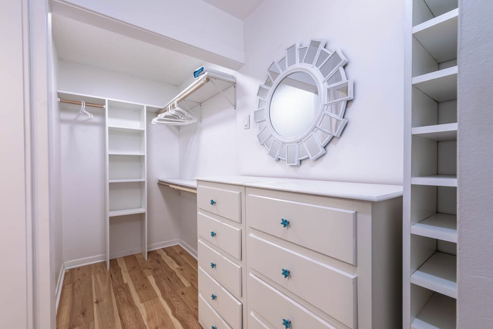 Master walk in closet