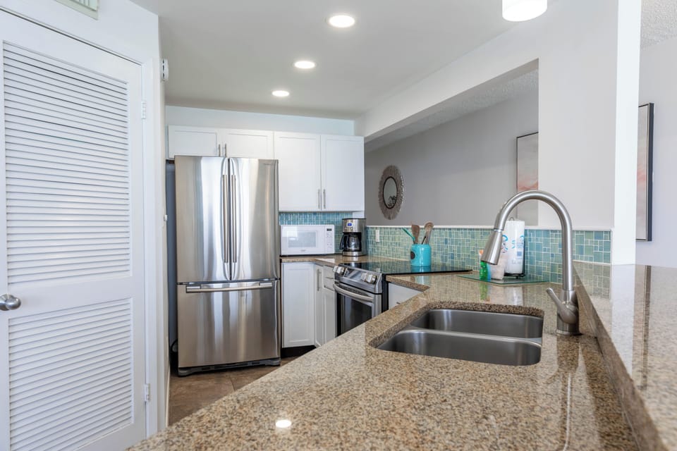 Fully stocked kitchen