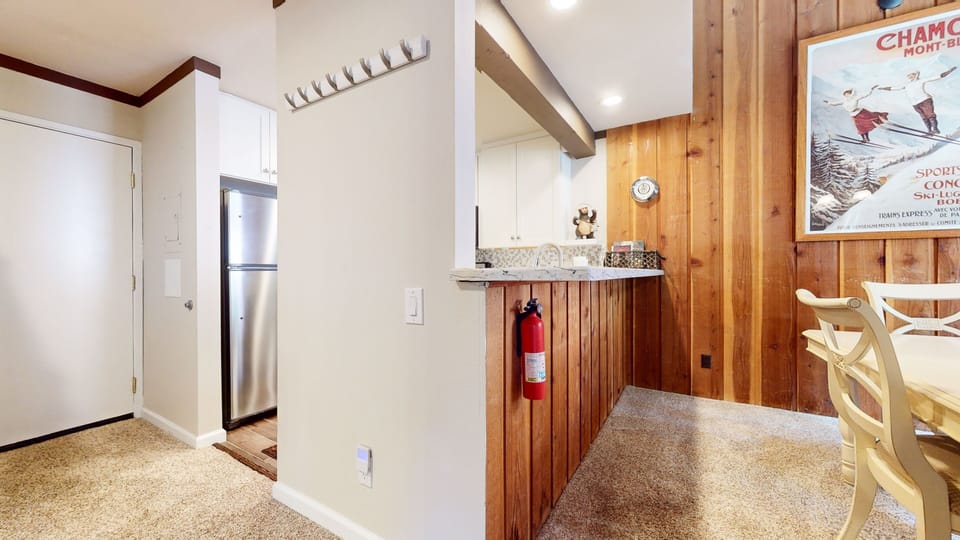 Indoors, Floor, Flooring, Hardwood, Refrigerator