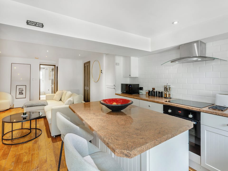 Kitchen area | Slate Burrow - Craig Apartments, Bowness-on-Windermere