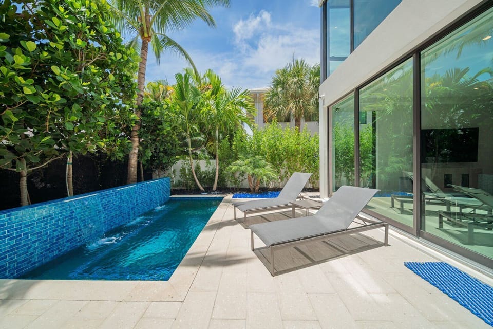 Private heated pool