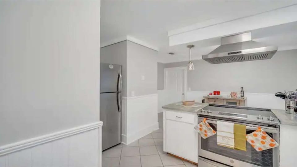 Fully equipped kitchen ready for home-cooked meals.