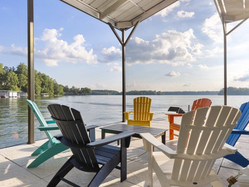Enjoy sitting around with friends on the dock and take in the breathtaking views