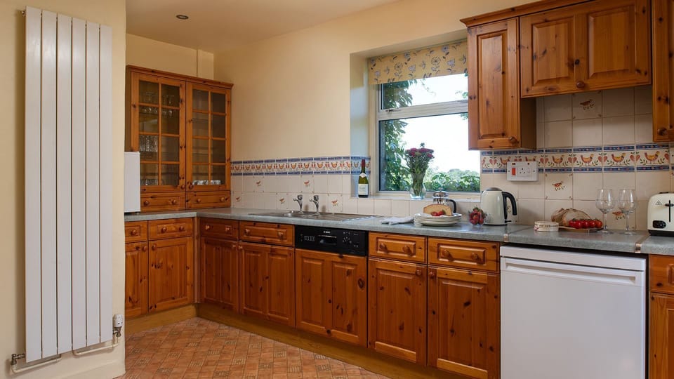 The traditional kitchen sets the scene for your meals