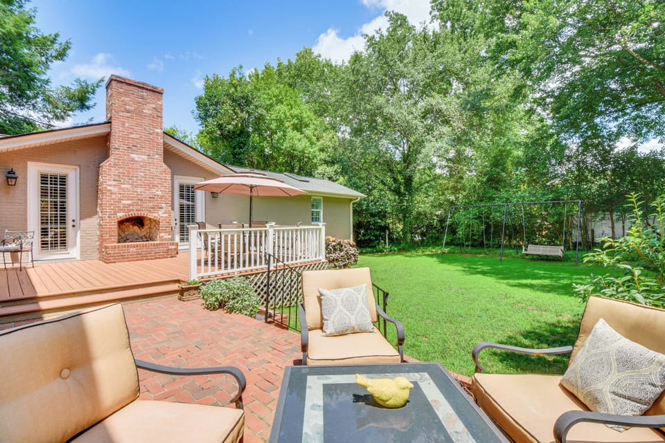 Deck | Fire Pit (Wood Provided) | Charcoal Grill (Charcoal Not Provided)