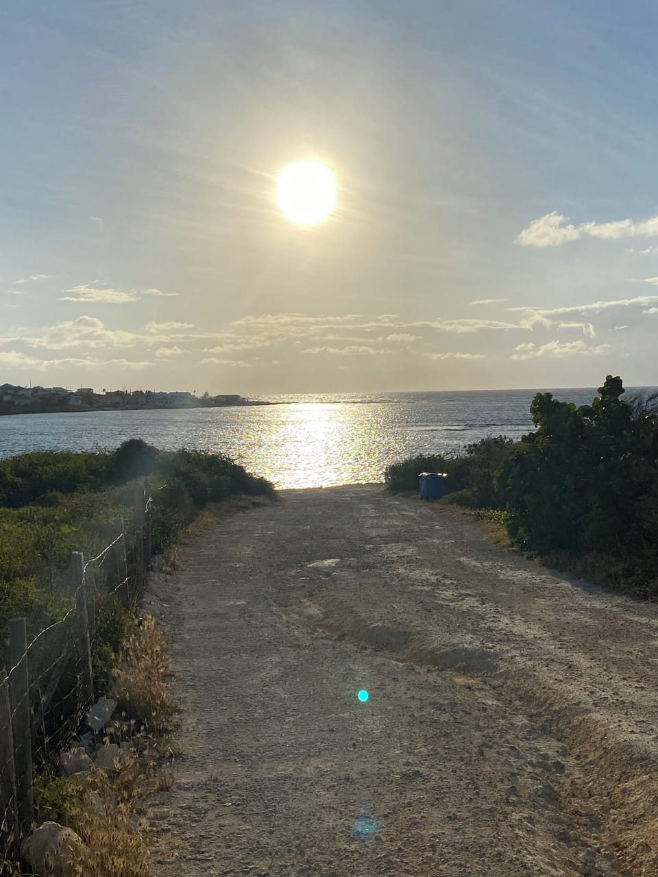 Road to Sandy Hill Beach. 