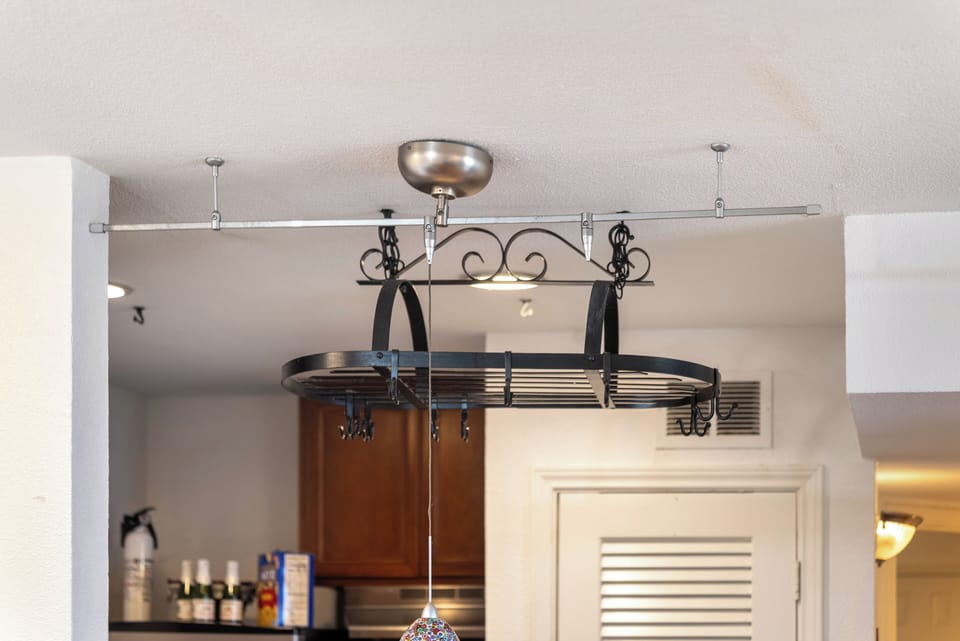 Look up! It's a high-level view into one section of the \kitchen area.