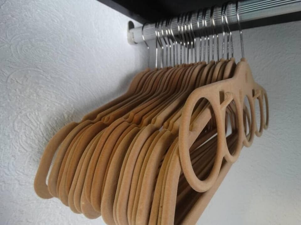 Plenty of hangers provided