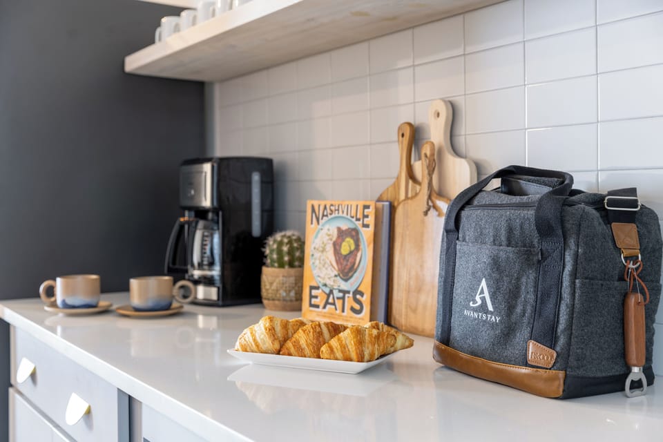 Kitchen has everything you need to prep and serve at home.