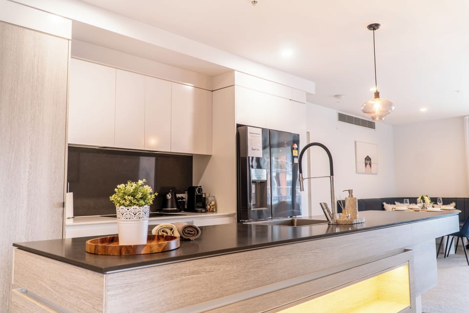 Cook up some fun in our fully equipped kitchen—perfect for making tasty meals and hanging out with friends and family. It's all about good food and great times, so come on in, get cooking, and enjoy every delicious moment together!