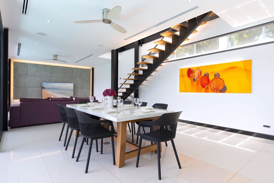 Design Villa, 4 Bedrooms, Pool View | Living area | 65-inch flat-screen TV with cable channels