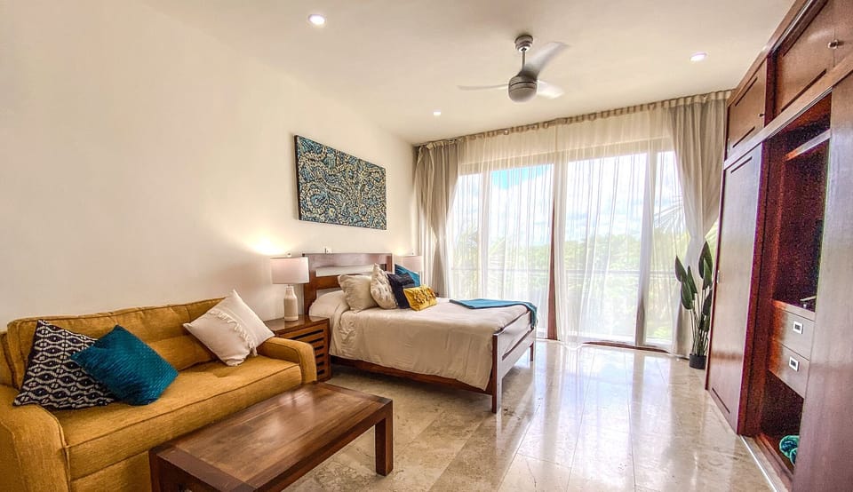 Studio unit with a Queen Bed and Sofa Bed
