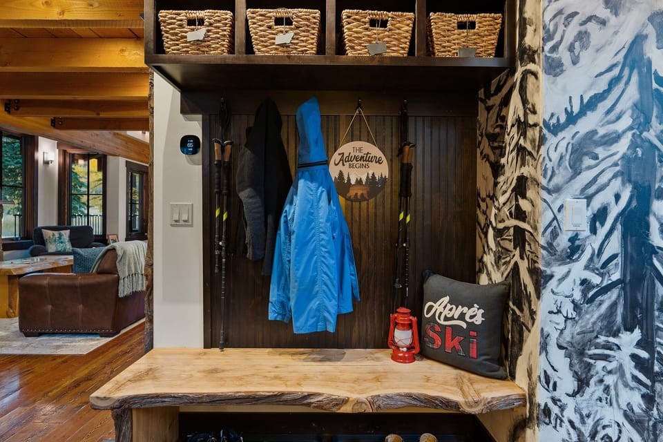 The perfect spot to store and dry your ski gear, so you're ready to hit the slopes again in the morning.