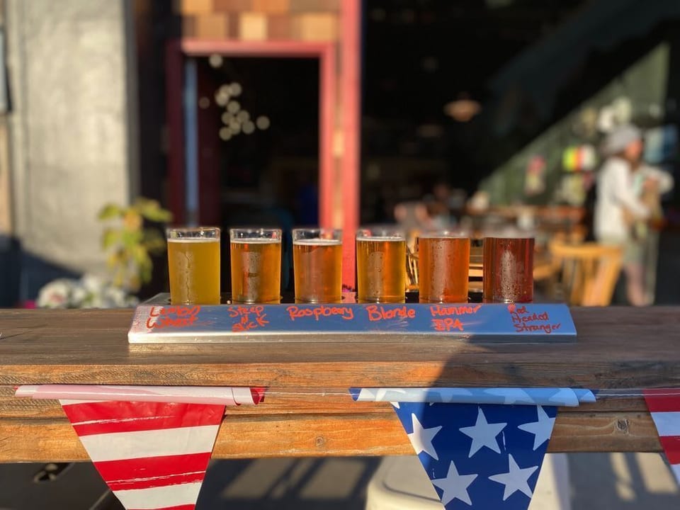 Head to Rivertime Brewing after a hike for fantastic beer and delicious flatbread pizzas, hot sandwiches, and nachos. It's kid-friendly and full of locals, hikers, and thirsty travelers. :)