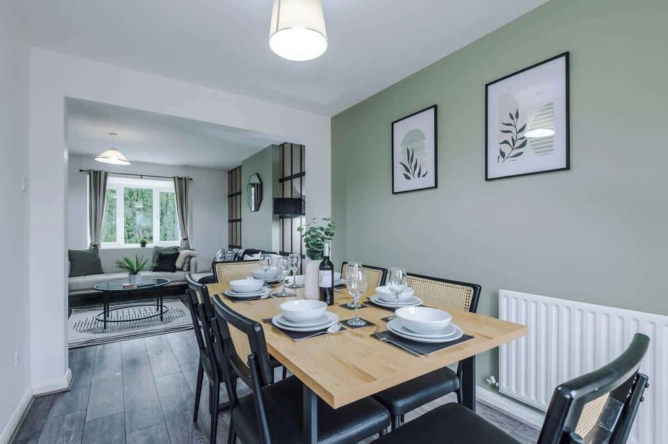 The dining area is perfect for a sit-down meal after a long day at work or exploring Greater Manchester Manchester.