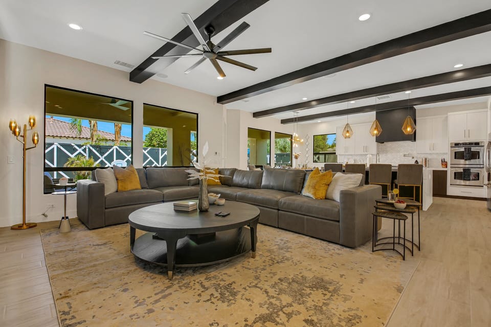 House, Multiple Beds, Pool Access, Pool View (Empire State 7br, Golf, Waterslide) | Living area | 42-inch flat-screen TV with digital channels