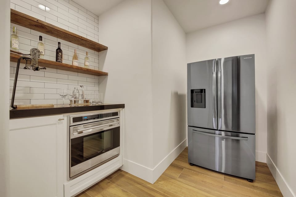 House, Multiple Beds, Pool Access, Pool View (The Stallion Estate Sleeps 24) | Private kitchen | Fridge, microwave, oven, stovetop
