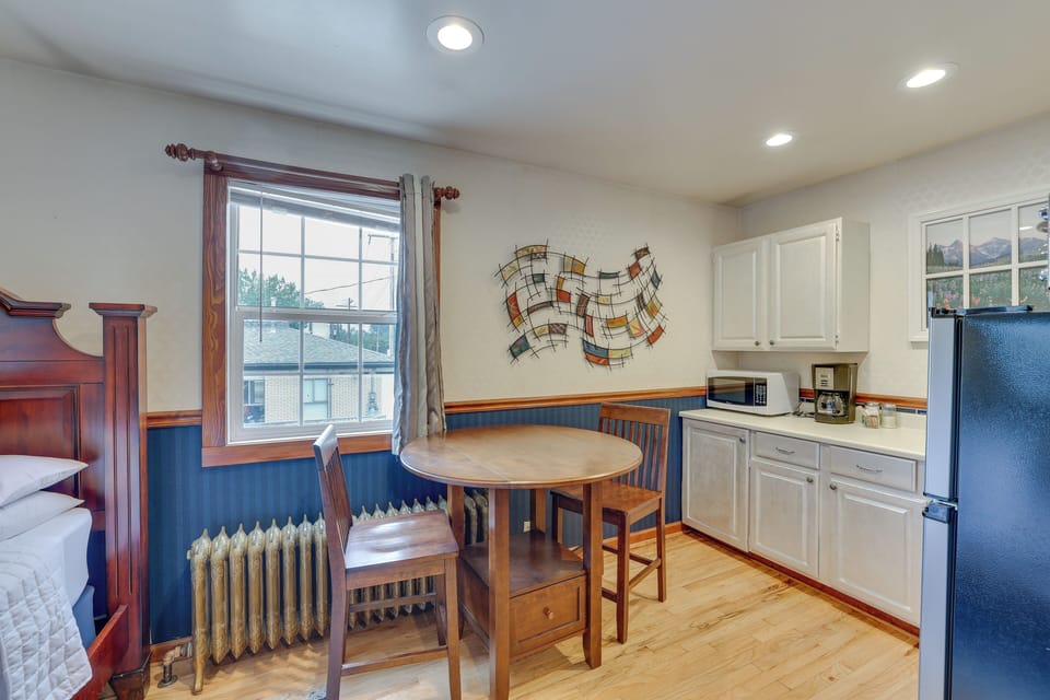 Kitchenette | Dishware & Flatware | Drip Coffee Maker | Toaster Oven