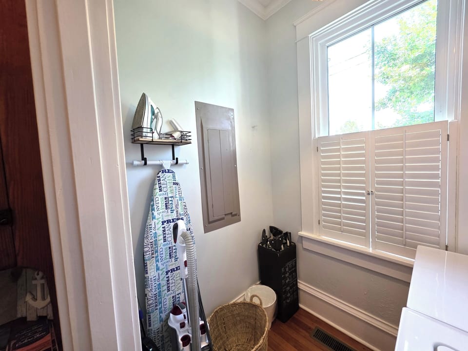 Items available in the laundry room