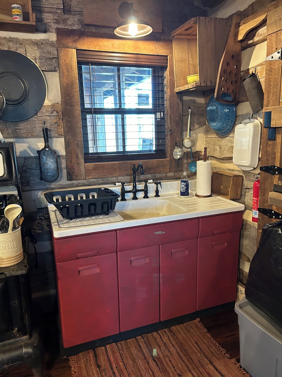 Remodeled nearly 100 year old kitchen sink.