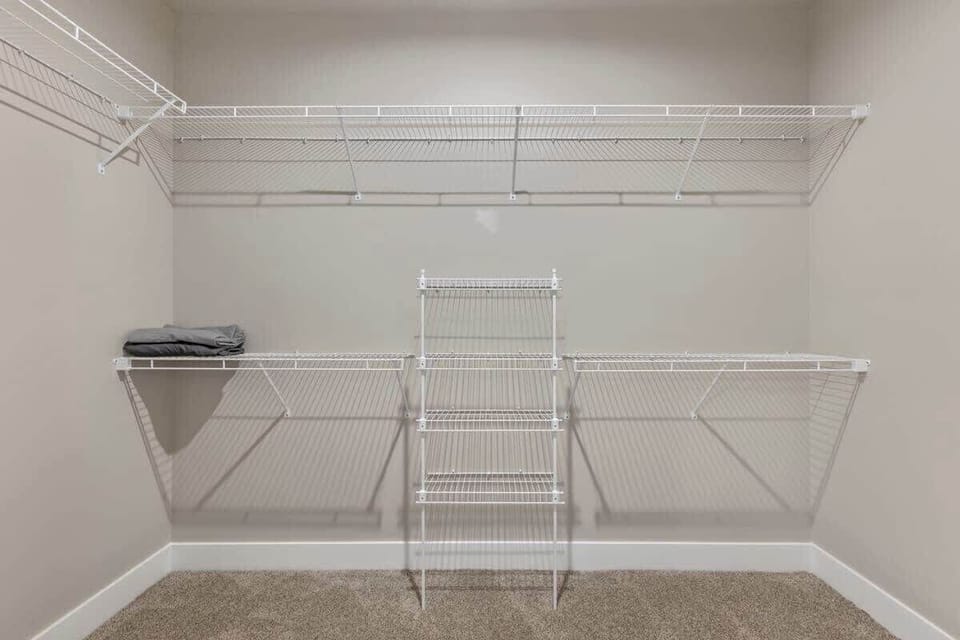 Spacious closets