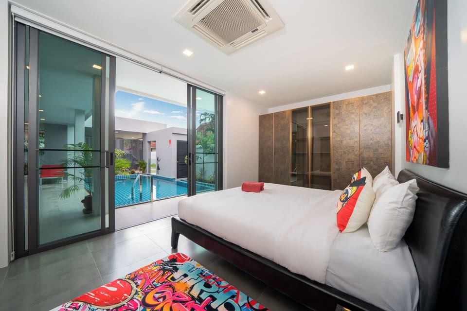 Design Villa, 2 Bedrooms, Pool View | View from room