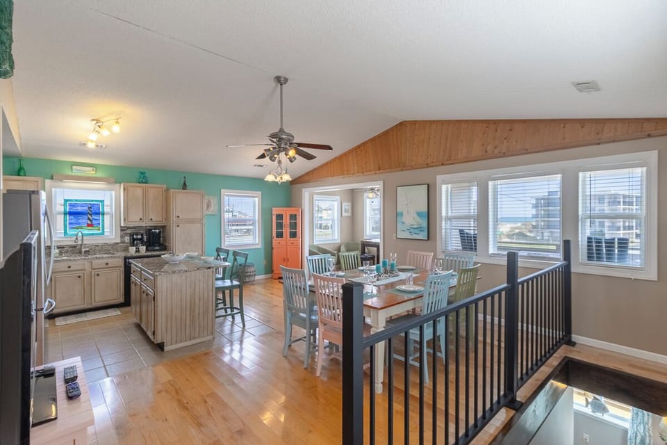 Top Level Kitchen and Dining Area