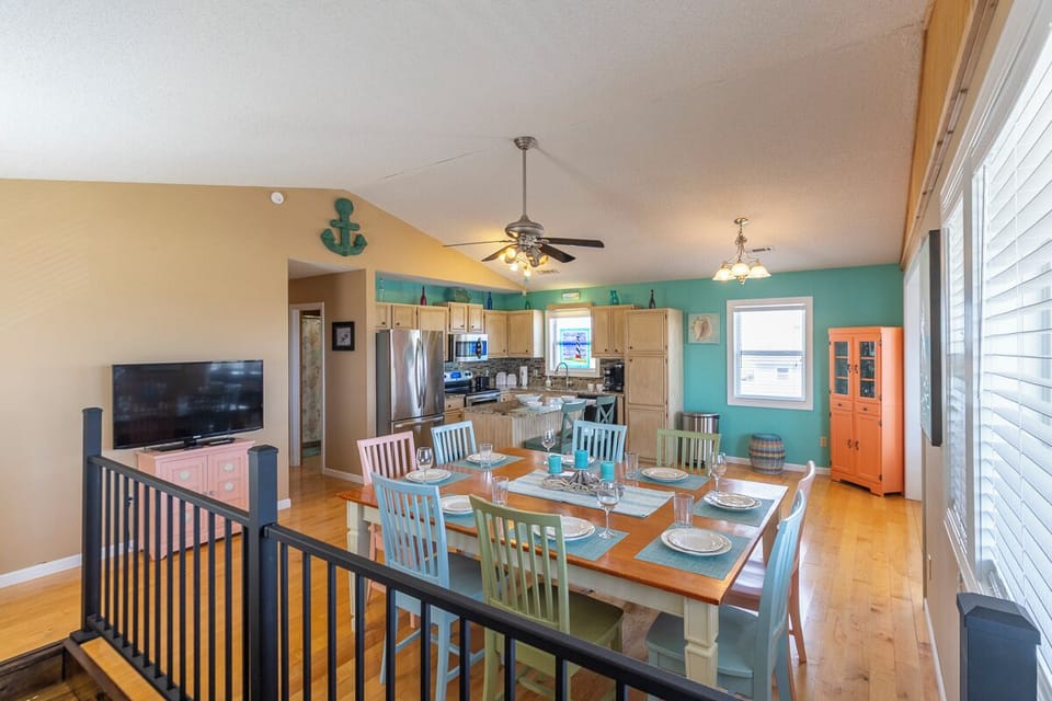 Top Level Kitchen and Dining Area