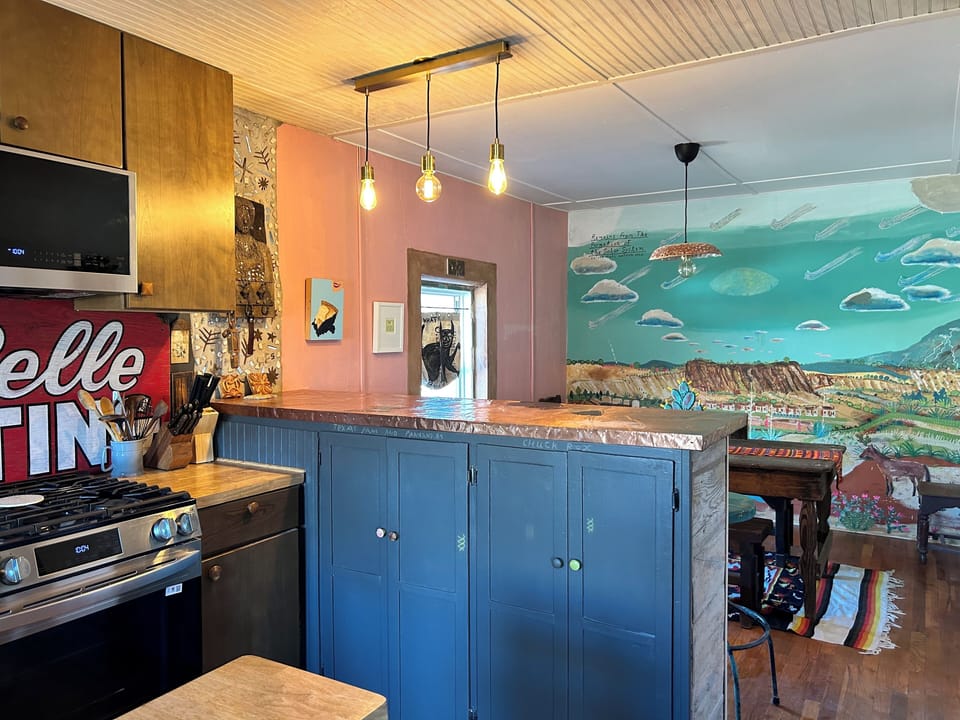 kitchen and dining area