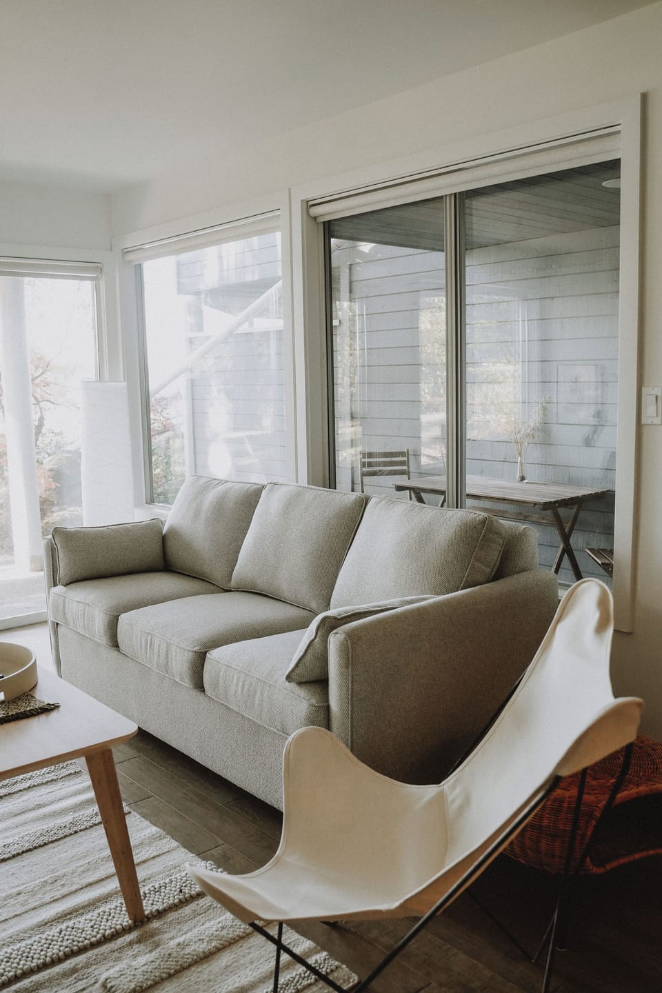Living room with sofa bed