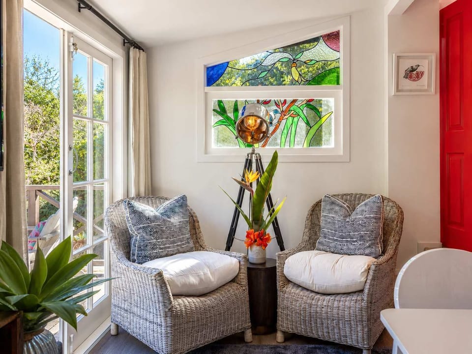 Living Area with Doors to the Balcony