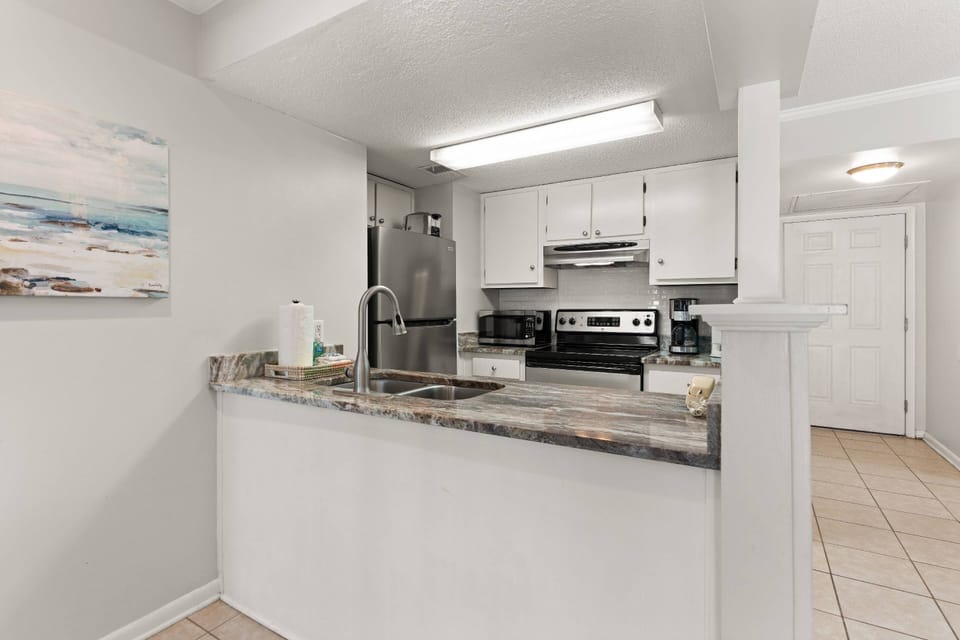 Set some appetizers out on the spacious countertop while dinner is still in the oven.